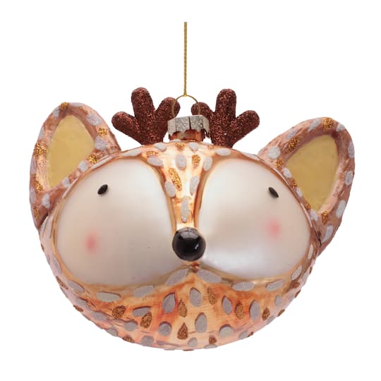 Melrose Woodland Animal Glass Ornaments Set